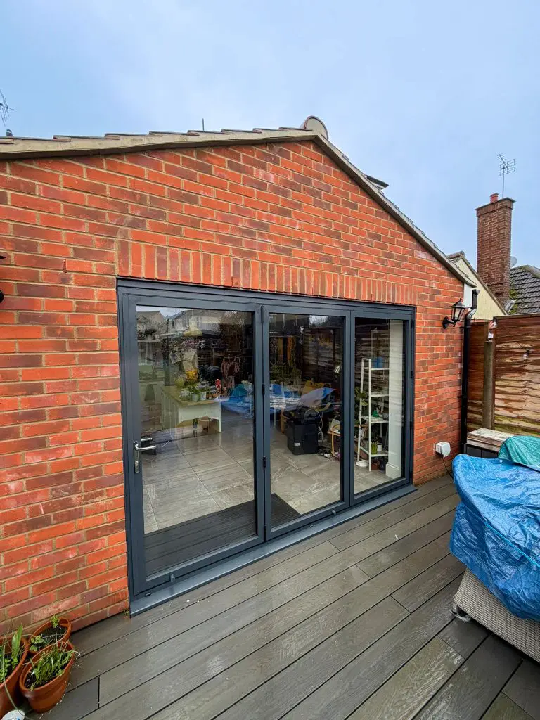 Aluminium Anthracite Grey Bifold doors Colchester