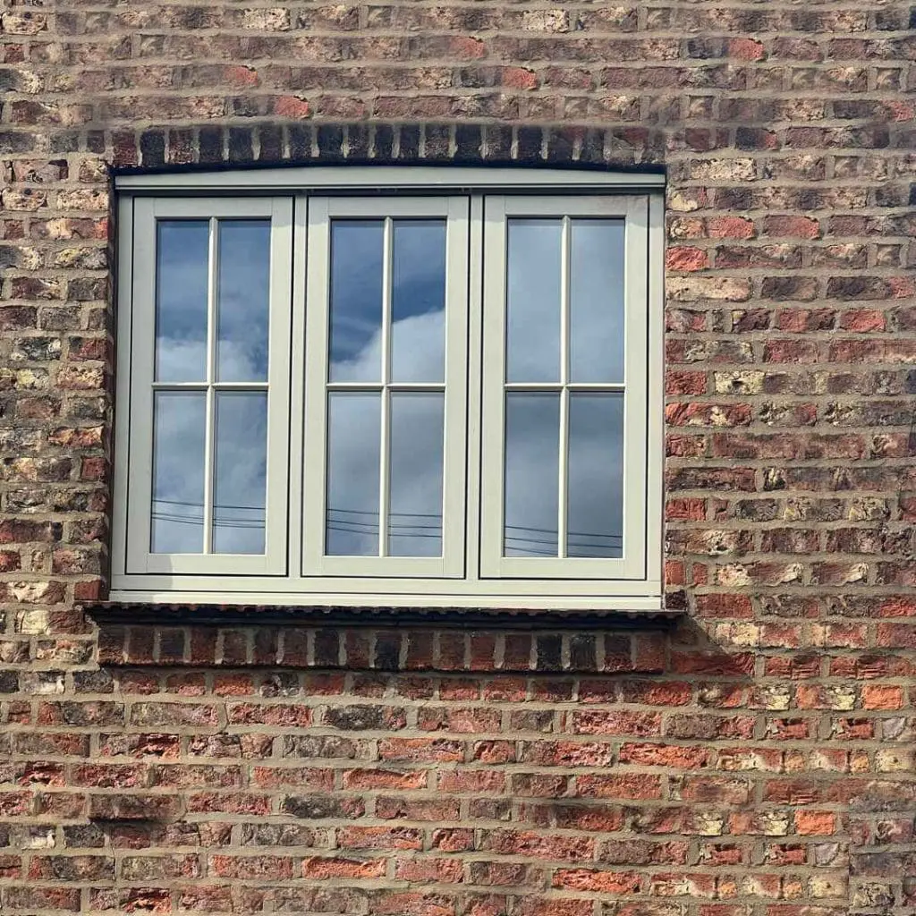 pebble grey flush window