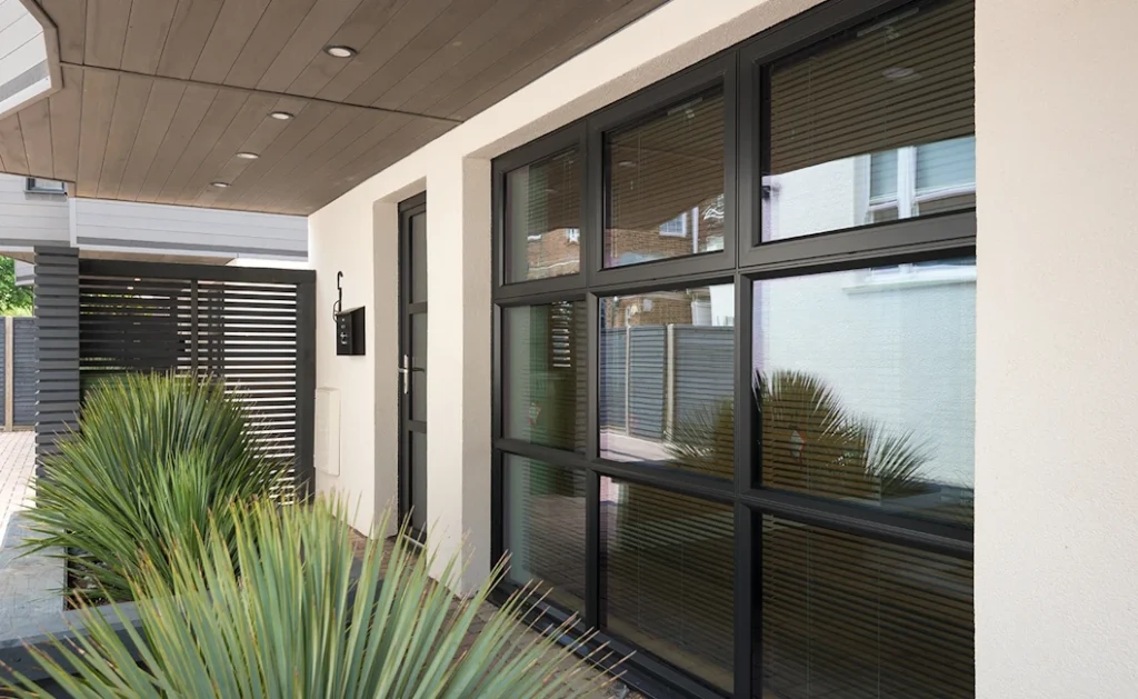 grey aluminium windows