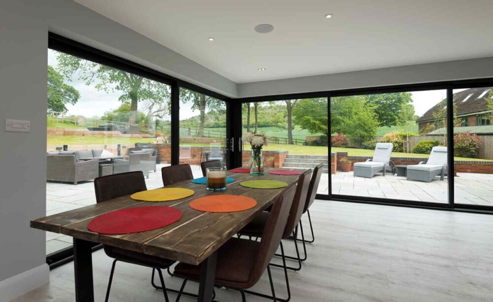 Origin aluminium sliding doors
