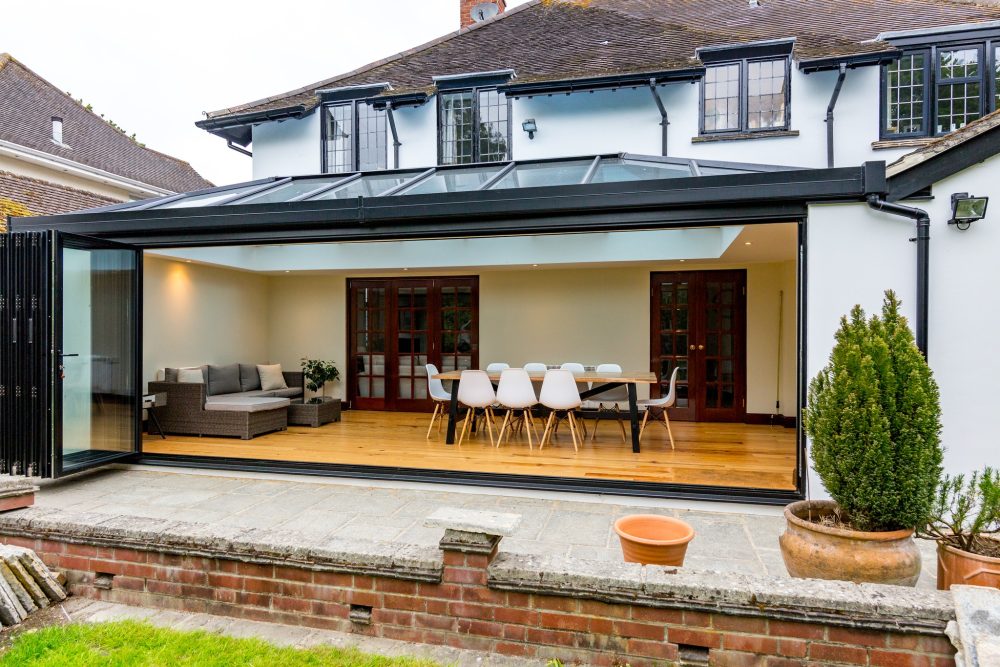 bifold doors orangery essex