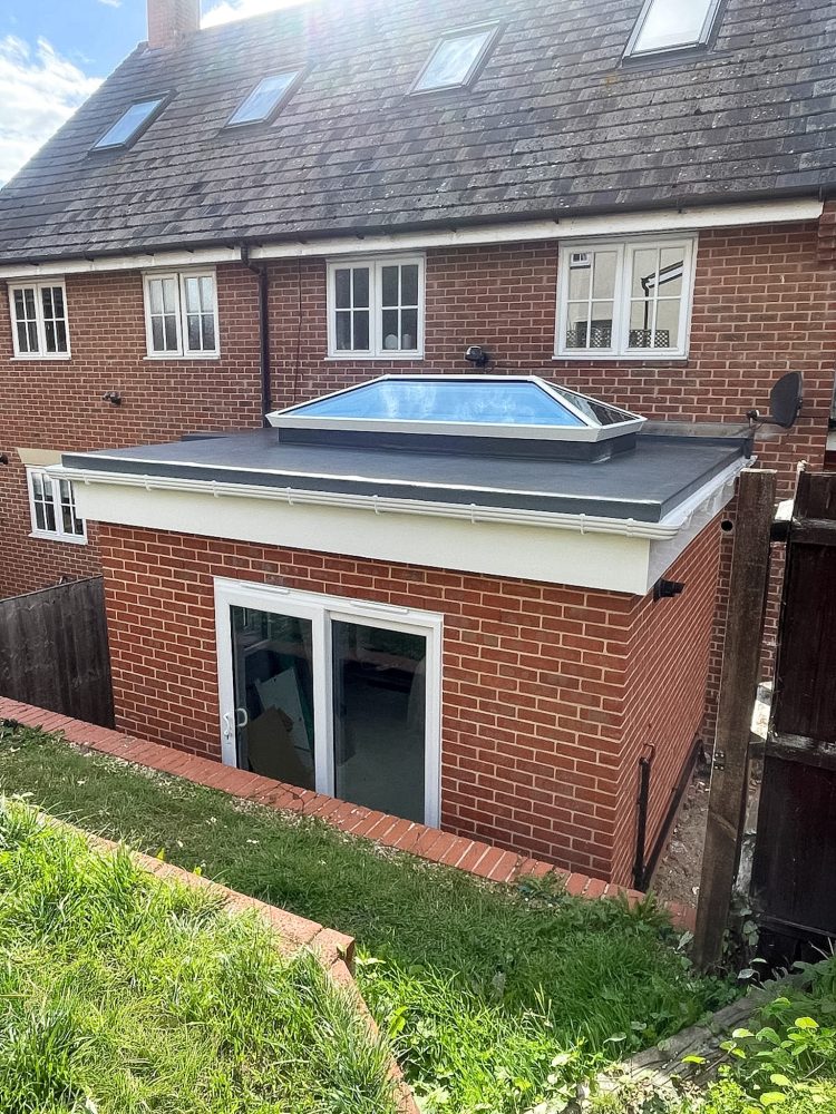 Supalite Flat Roof Extension with S1 Roof Lantern | Compact Garden Extension Colchester