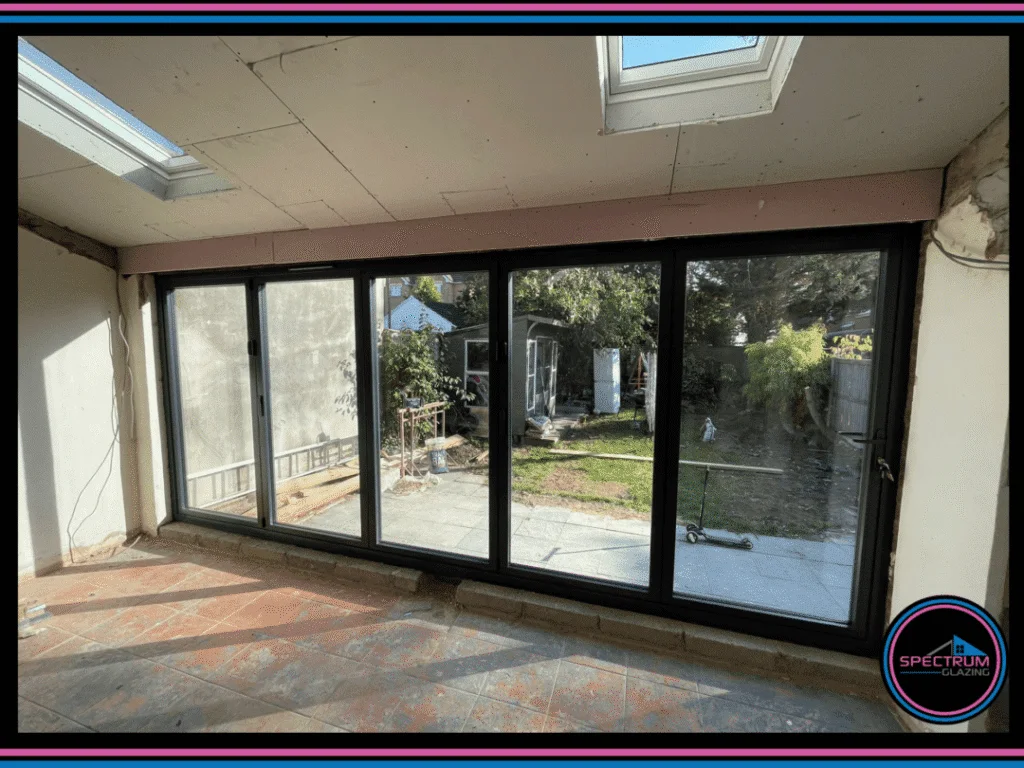 Anthracite Grey Korniche Aluminium Bifold Grays