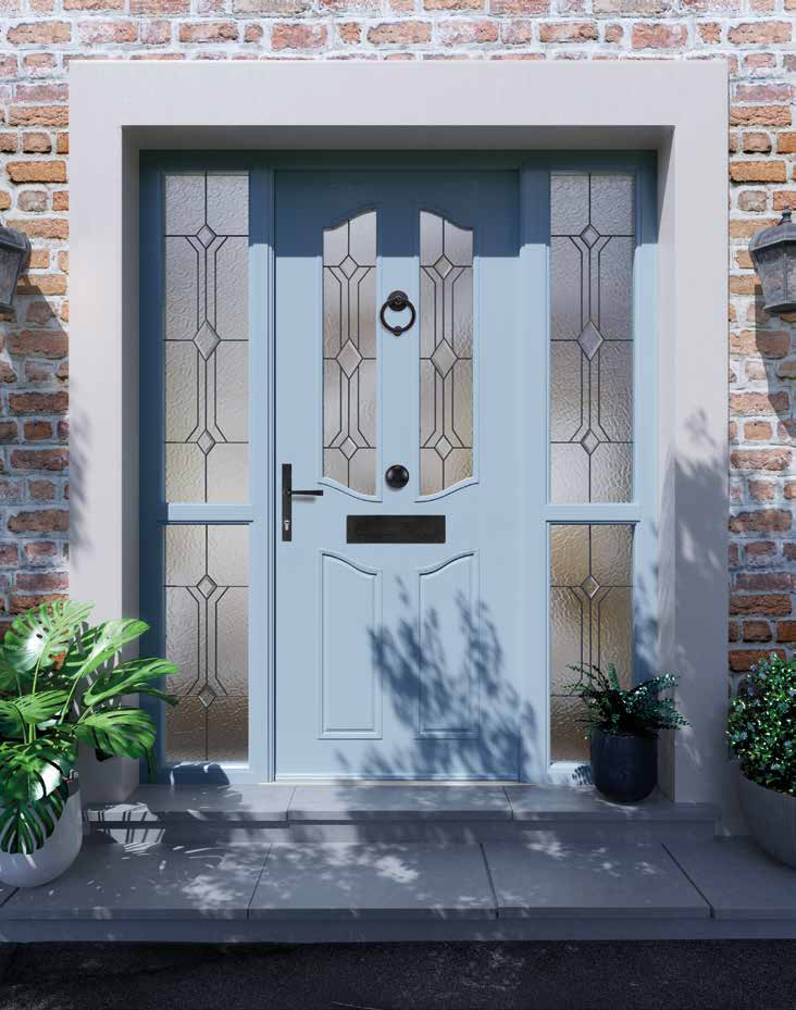 Portland APL2, Porcelain Blue, BO510 decorative glass